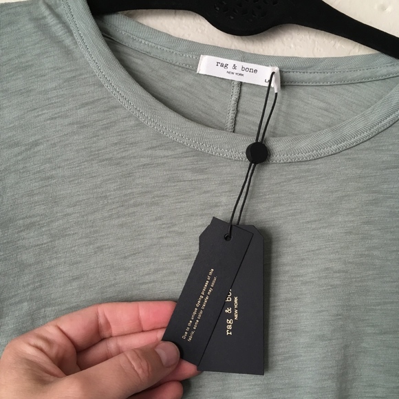 Rag & Bone The Tee slub basic tee Sage green NWT - Picture 3 of 8